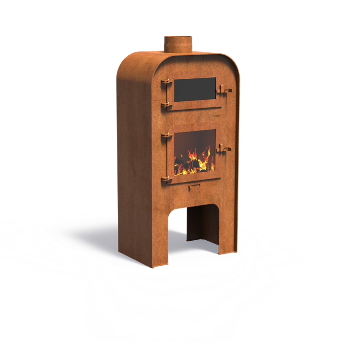 GAP pizzaoven - buitenhaard cortenstaal