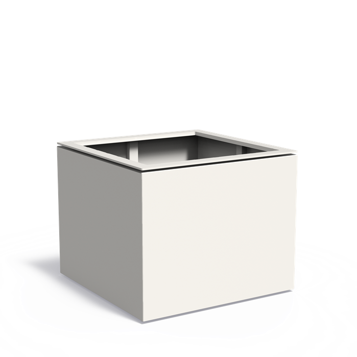 DOMUS aluminium plantenbak 100x100x80 cm zwevende rand