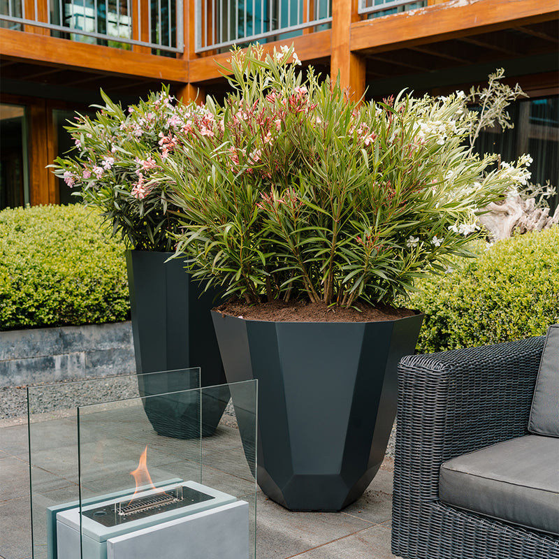 FACET ronde aluminium plantenbak ø60x120 cm