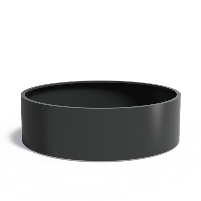 CIRCUM ronde aluminium plantenbak ø200x60 cm met bodem
