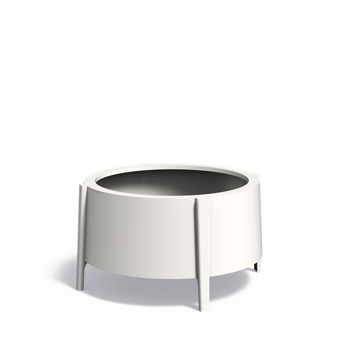 BOTAN ronde aluminium plantenbak ø100x60 cm met poten