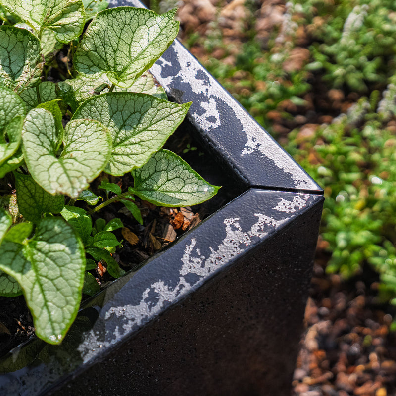 Gecoat stalen plantenbak CARREZ Connect 80 x 80 x 40 cm
