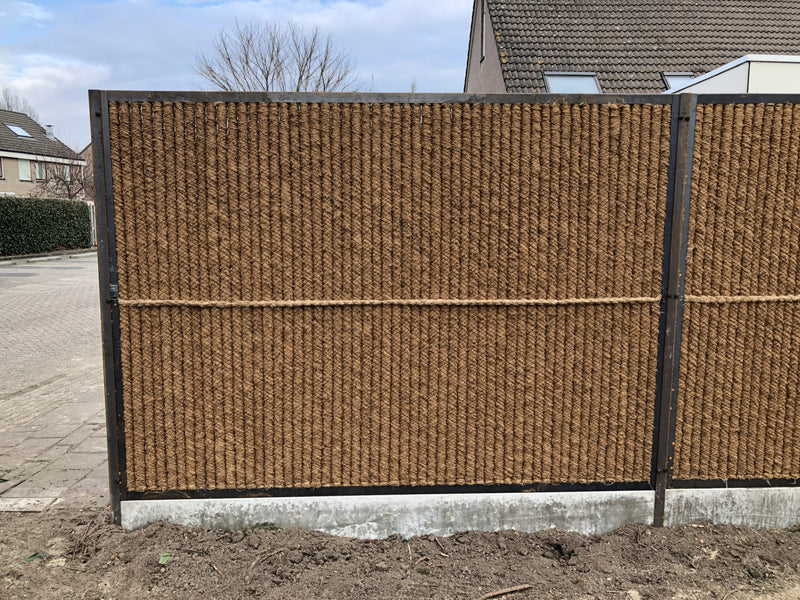 Kokowall scherm met IPE080 paal corten