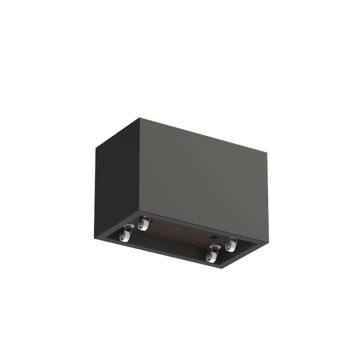 CARREZ polyester plantenbak 90x50x60 cm met wielen