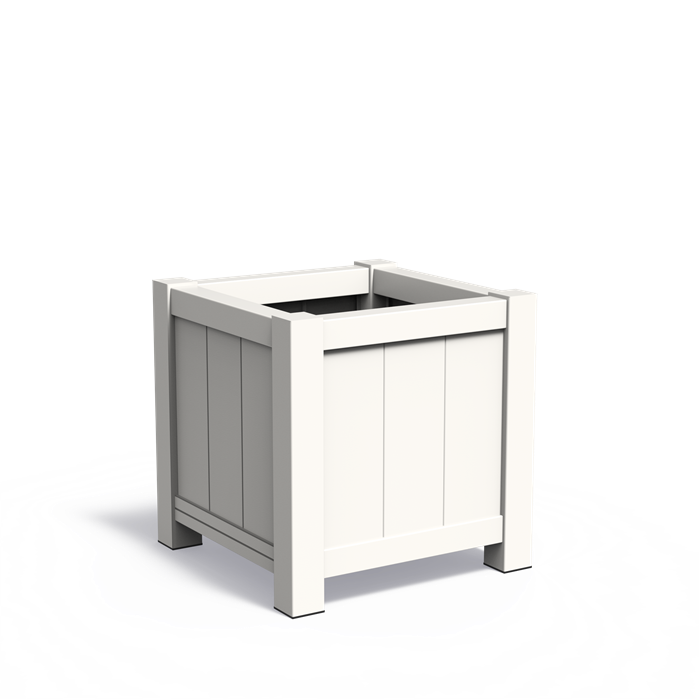 Aluminium Pflanzkübel YORK mit Füßen | 80 x 80 x 80 cm