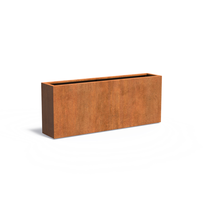 CARREZ rechthoekige cortenstaal plantenbak 200x40x80