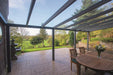 Legend Plus Edition veranda - ral 7016 antraciet structuur met glas dak