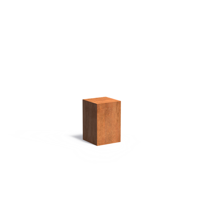 Cortenstaal sokkel | 40 x 40 x 60 cm