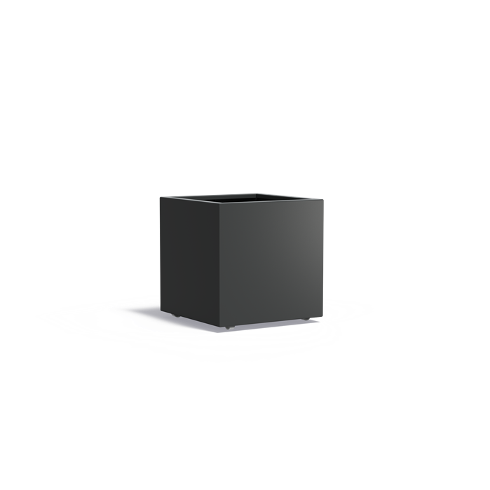 Aluminium Pflanzkübel CARREZ mit Rollen | 70 x 70 x 70 cm