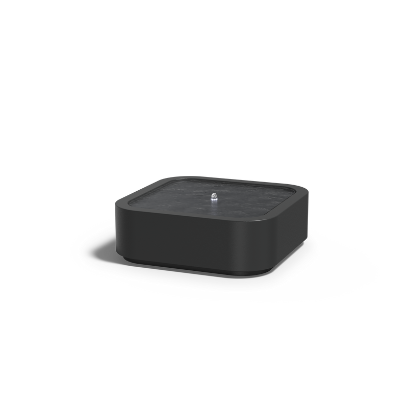 Aluminium Wassertisch Premium 120 x 120 x 40 cm, inkl. LED & Pumpe