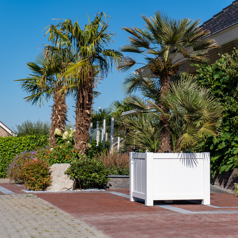 Aluminium Pflanzkübel YORK mit Füßen | 80 x 80 x 80 cm