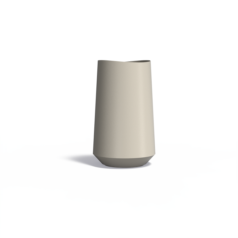 VELIS ronde aluminium plantenbak Ø 60 x 100 cm met bodem