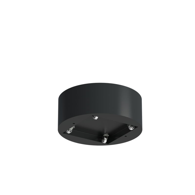 CIRCUM aluminium plantenbak rond ø100x40 cm met wielen