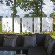 tuinpaneel gecoat met motief