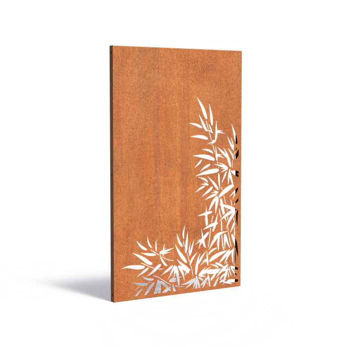 Cortenstahl Sichtschutzpaneel NATURE (CPN2) | 110 x 180 cm