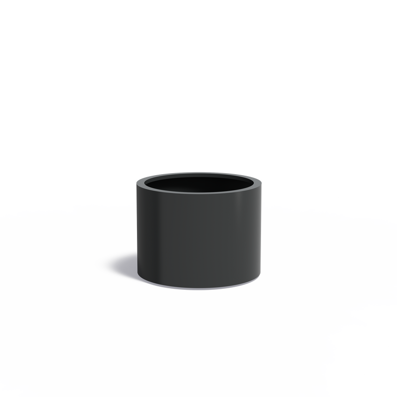 Aluminium Pflanzkübel CIRCUM mit versenkten Rollen | ø 80 x 60 cm