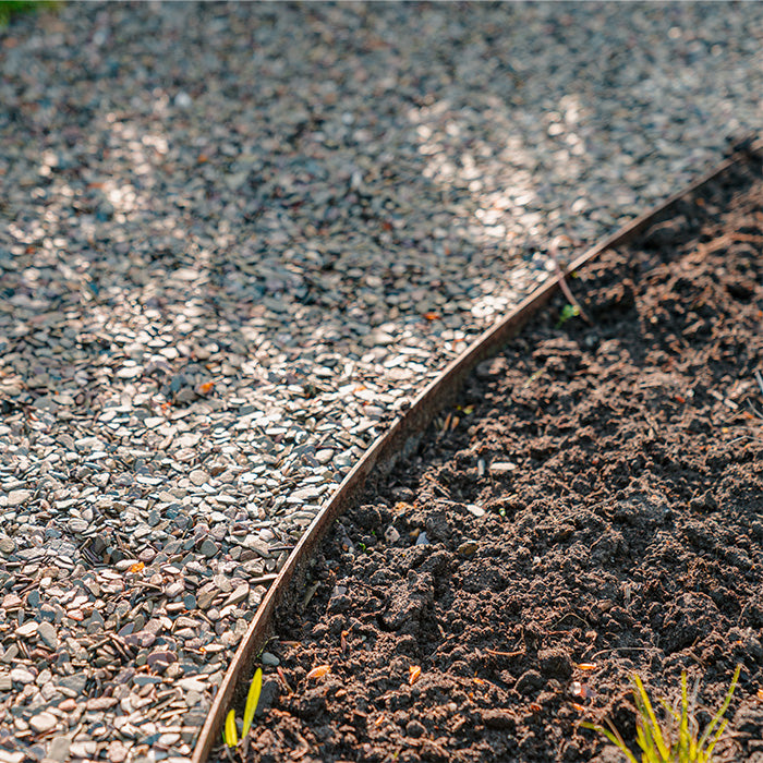 Cortenstaal kantopsluiting rechte rand | 2300 x 2 × 290 mm