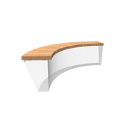 Garapa zitting binnenbocht RS.BS.CN1500