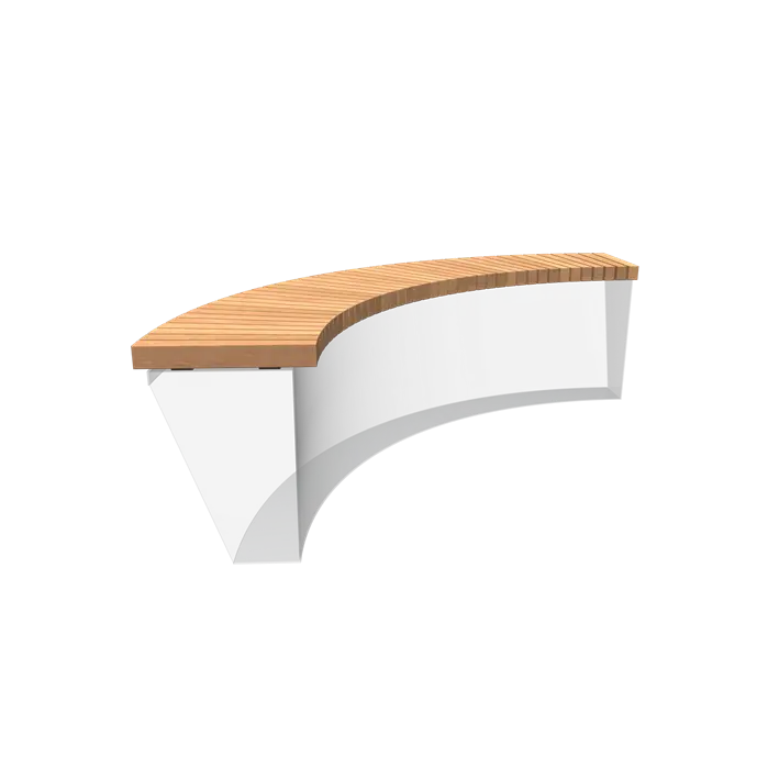 Garapa zitting binnenbocht RS.BS.CN1500