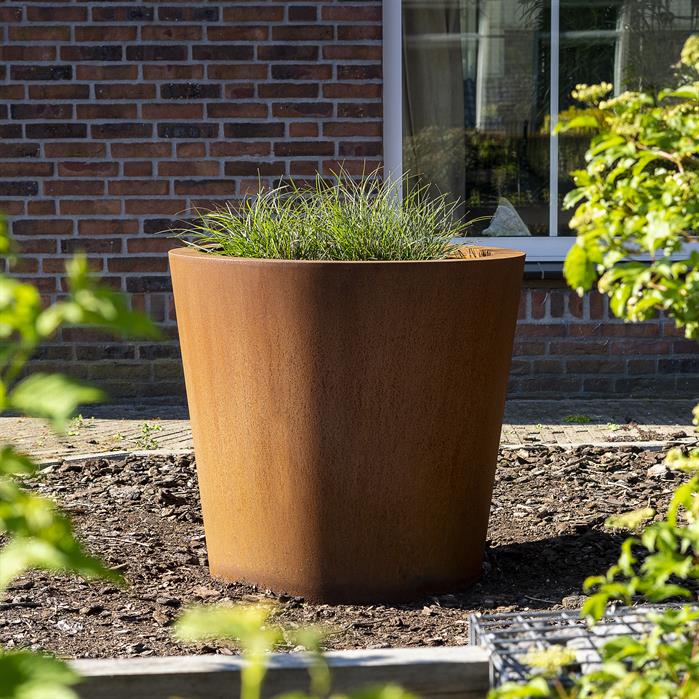 CONIC conische cortenstaal plantenbak 80x60