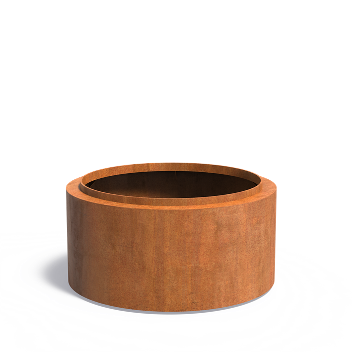 Pflanzgefäß TOPIC aus Cortenstahl | ø 120 x 60 cm