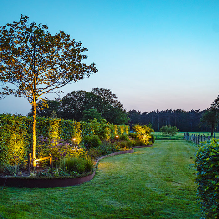 Cortenstaal kantopsluiting rechte rand | 2300 x 2 × 290 mm