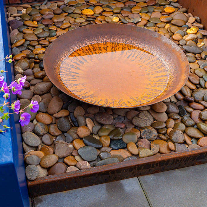 Rasenkante Cortenstahl mit gekantetem Oberrand | 2300 x 2 x 290 mm (Preis pro Stück)