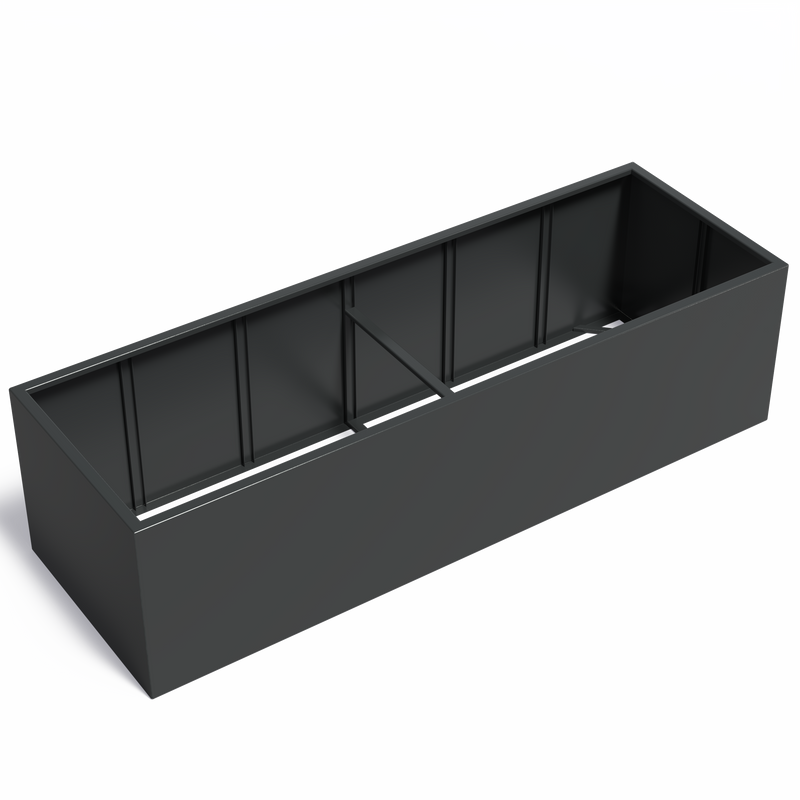 CARREZ aluminium plantenbak 300 x 100 x 80 cm zonder bodem
