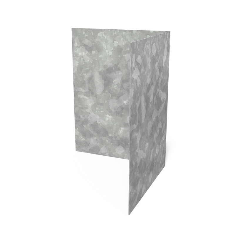 Kantenabschluss gerade | 70mm hoch | Verzinkt | 2mm