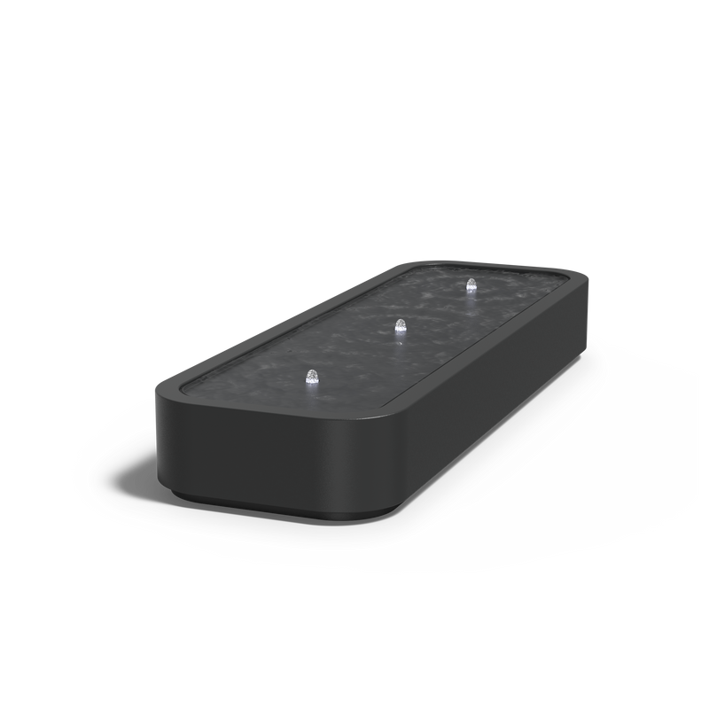 Wassertisch Premium inkl. LED und Pumpe – Aluminium 300 × 100 × 40 cm