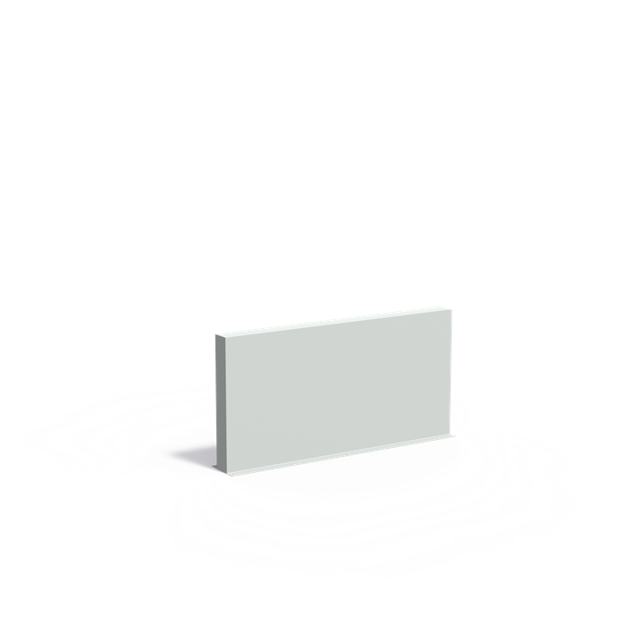 Polyester Gartenmauer | 200 x 15 x 100 cm