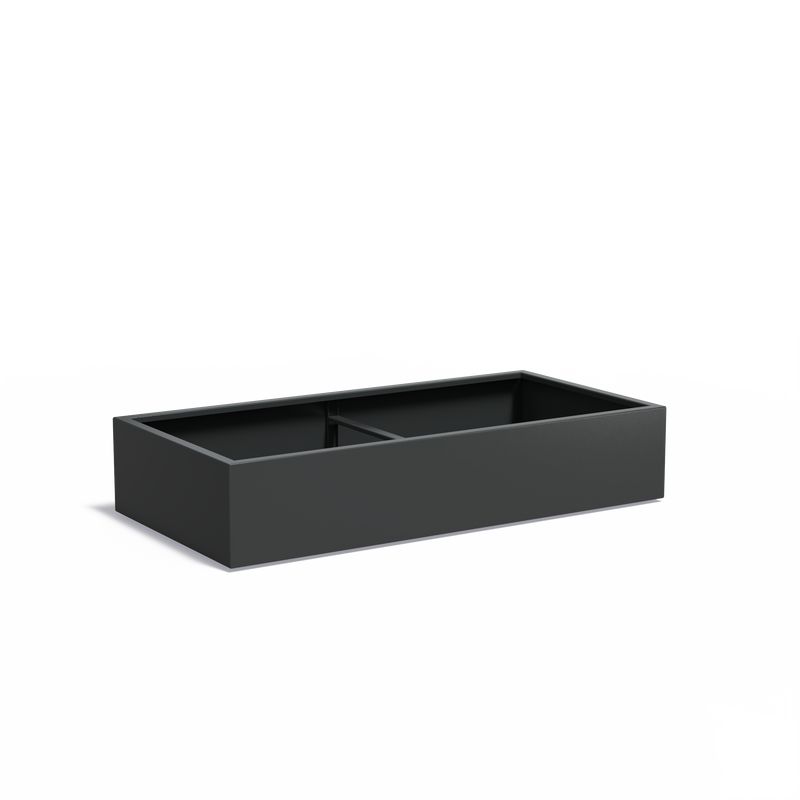 CARREZ aluminium plantenbak 200x100x40 cm met bodem