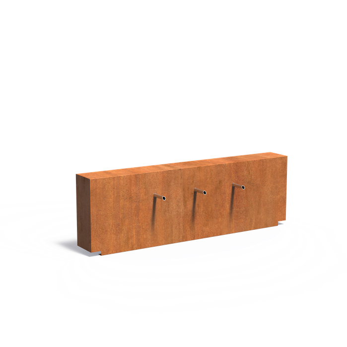 Adezz corten vijvermuur vast VCM1.3.3