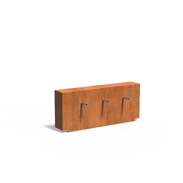 Adezz corten vijvermuur vast VCM1.4.3