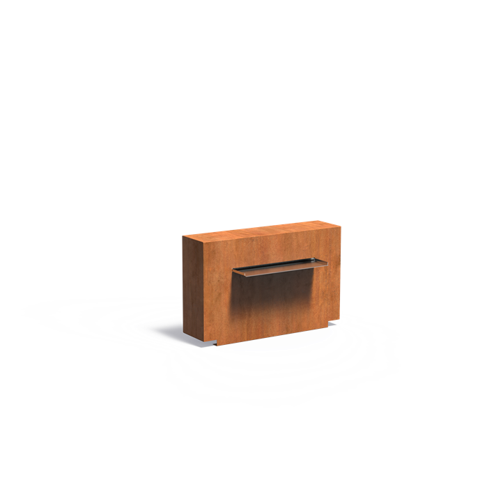 Adezz vijvermuur cortenstaal VCM1.6.600