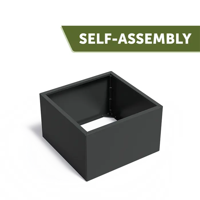 Plantenbak CARREZ Connect – gecoat staal 100 x 100 x 60