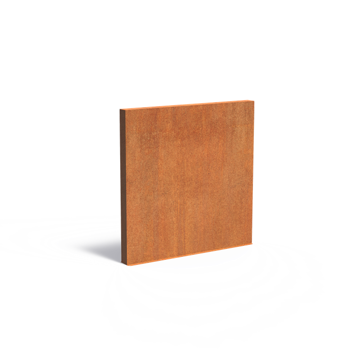 Cortenstaal tuinmuur | 200 x 15 x 200 cm