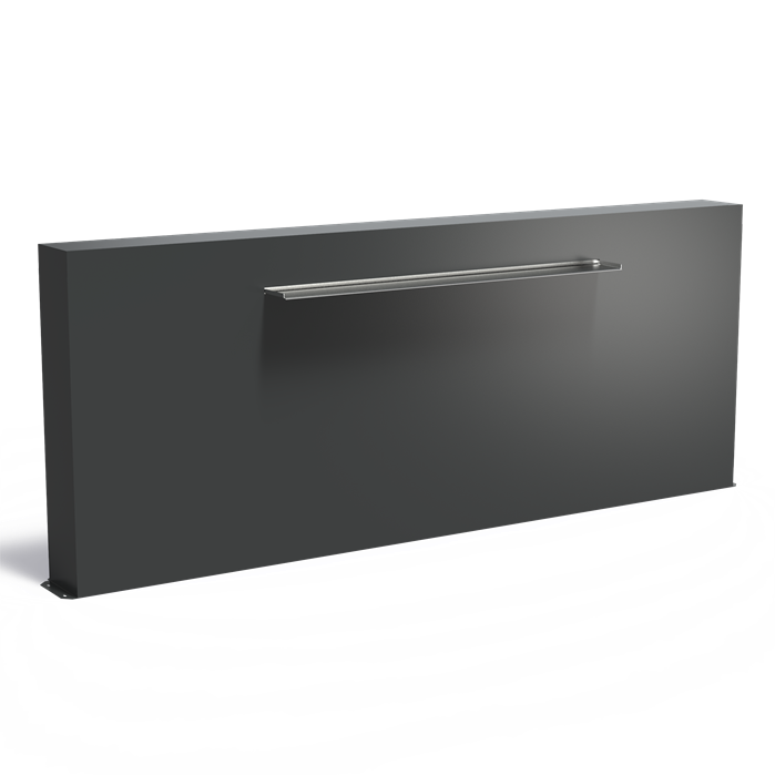 Aluminium vijvermuur VM2.1.1500