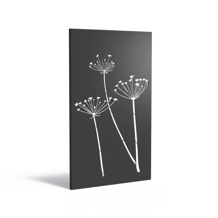 Sichtschutzpaneel NATURE aus beschichtetem Stahl (VPN4) | 110 x 180 cm