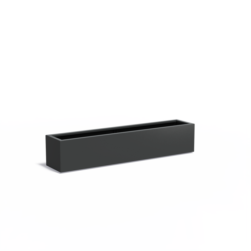 CARREZ aluminium plantenbak 200x40x40 cm met bodem