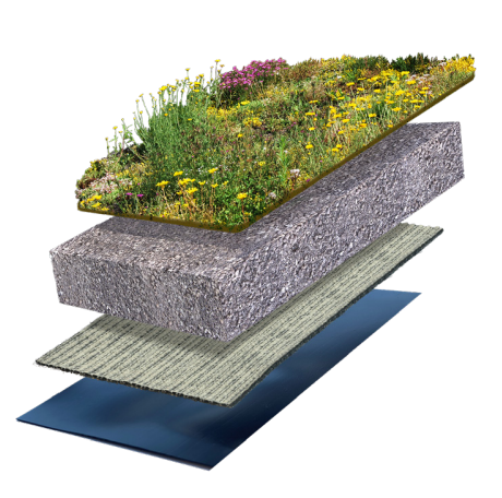 Biodivers lichtgewicht sedumdak 