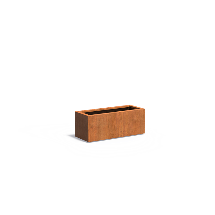 CARREZ rechthoekige cortenstaal plantenbak 100x40x40