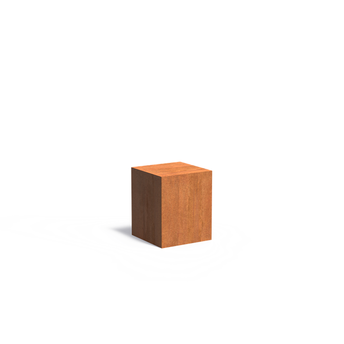 Sockel aus Cortenstahl | 50 x 50 x 60 cm