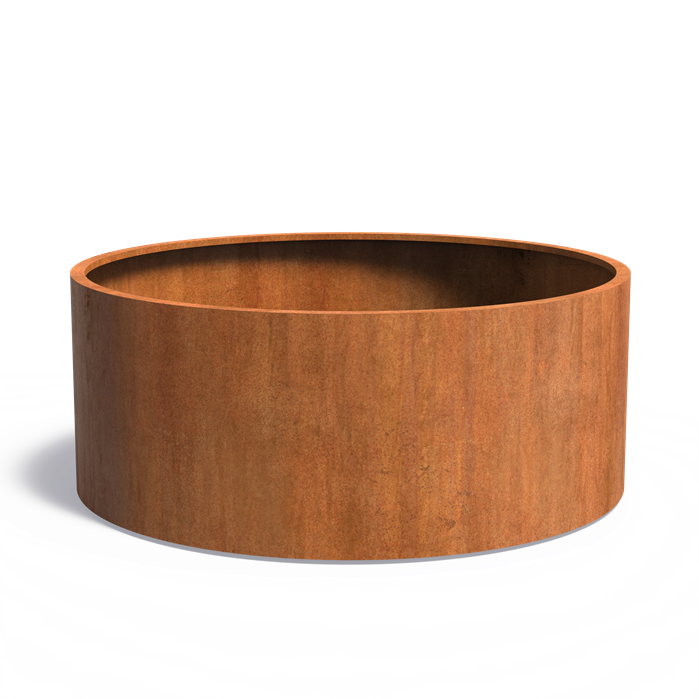 CIRCUM ronde cortenstaal plantenbak 200x80