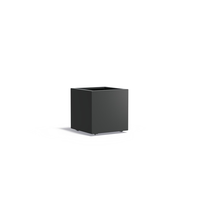 Aluminium Pflanzkübel CARREZ mit Rollen | 60 x 60 x 60 cm