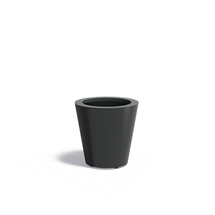 CONIC conische aluminium plantenbak 60x60 cm met bodem