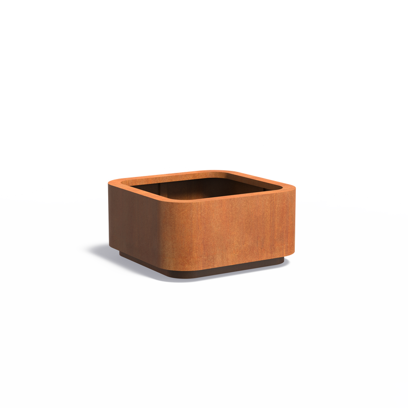 ROHIN met bodem - 120 x 120 x 60 - Cortenstaal plantenbak