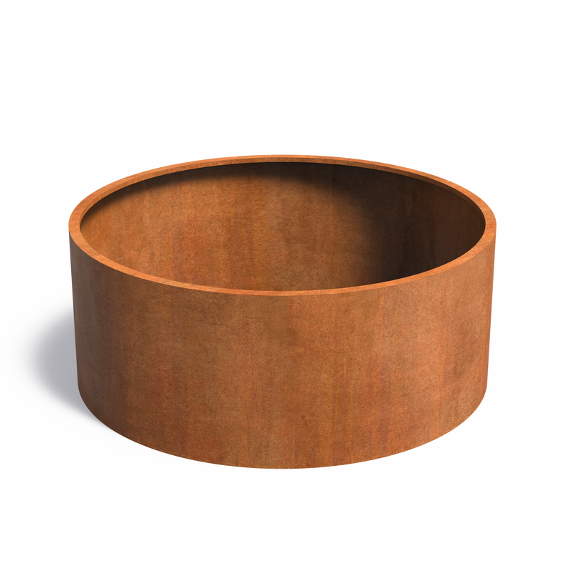 Cortenstahl Pflanzkübel CIRCUM ohne Boden | ø 200 x 80 cm