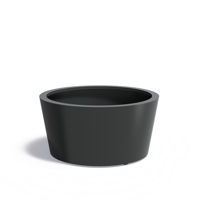 CONIC conische aluminium plantenbak ø120x60 cm met bodem