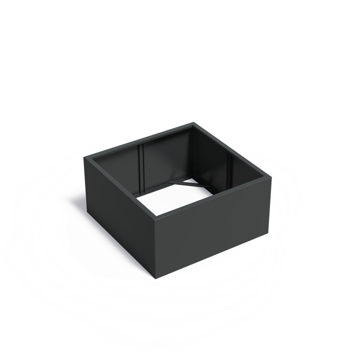 CARREZ aluminium plantenbak 120x120x60 cm zonder bodem